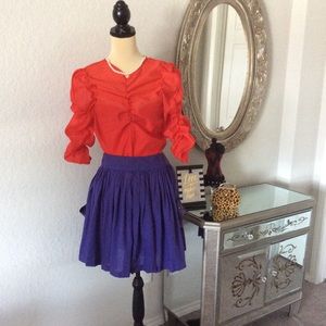 Red Top and Purple Skirt 2 separate pieces